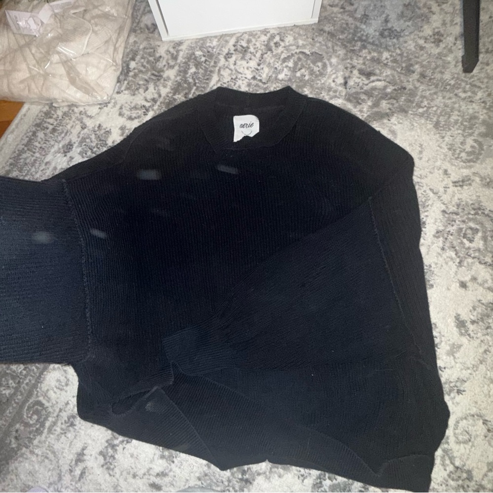 Aerie Beyond Sweater Black - Picture 6 of 10